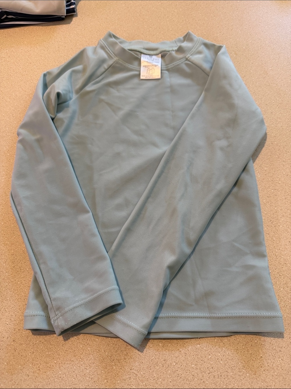 Jamie Kay Kids Long Sleeve Swim Rashguard in Seafoam Green
